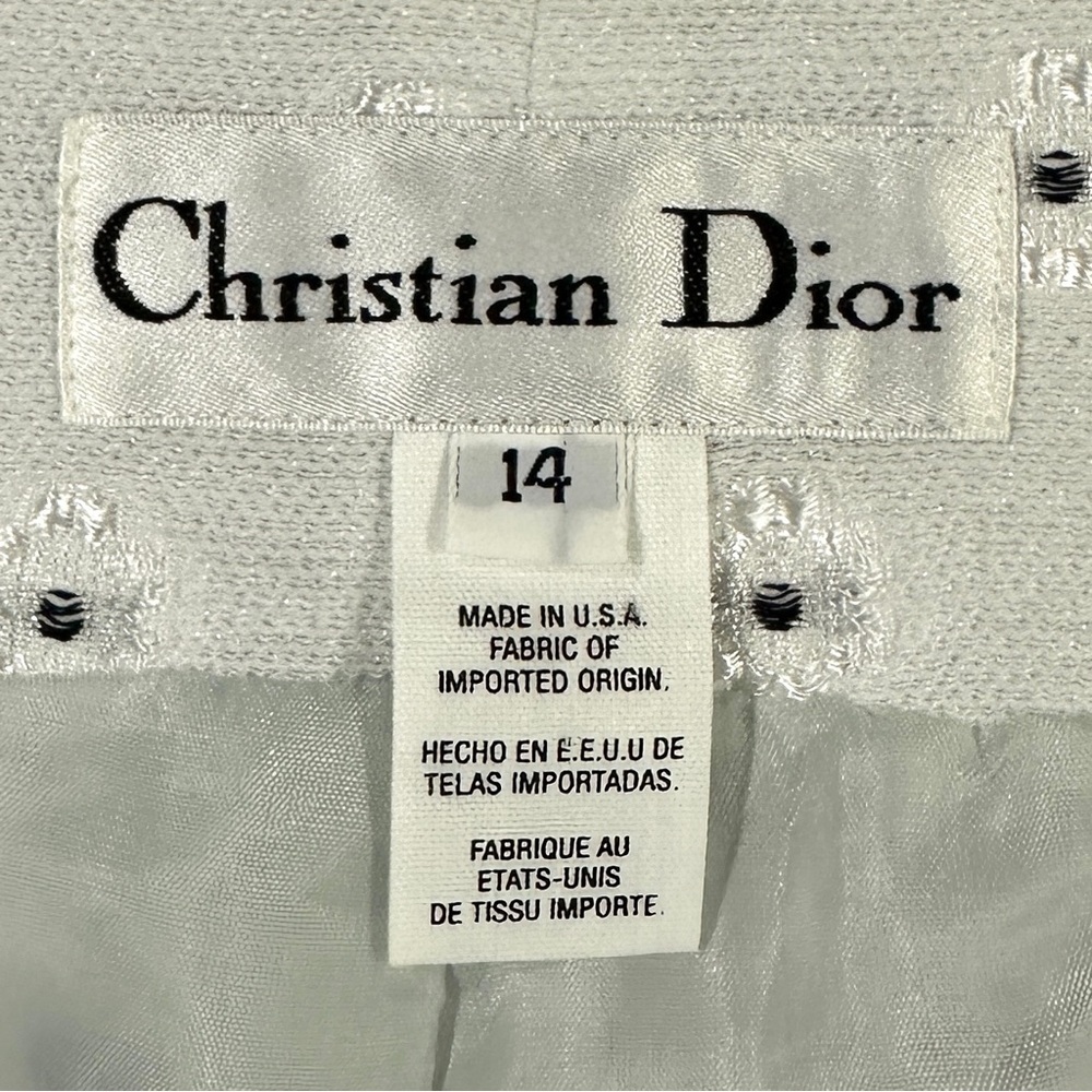 Vintage Christian Dior Light Gray Side Button Vest - Picture 5 of 7
